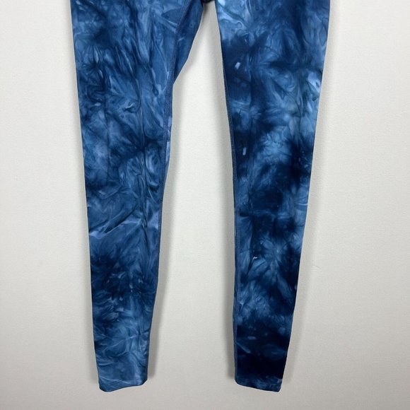 Beyond Yoga Leggings Womens Small Navy Blue Tie Dye Smokeshow‎ Outlaw Active Gym - Picture 3 of 13